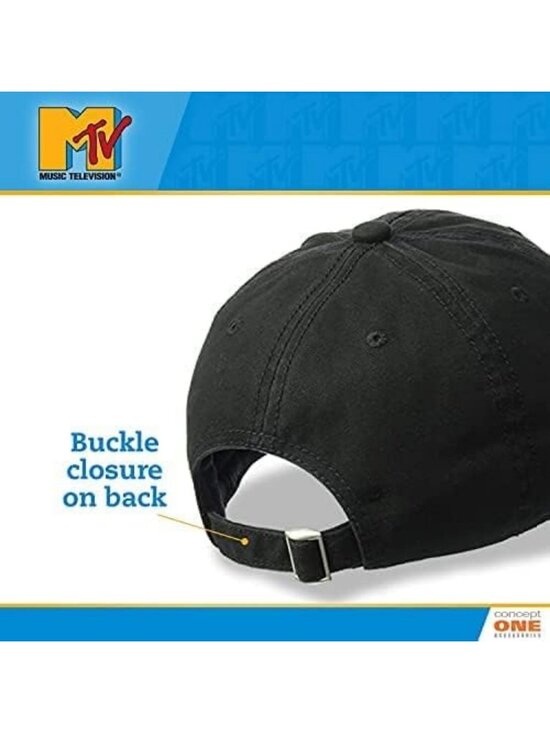 Vintage Embroidered Logo Baseball Cap, Adjustable Cotton Hat, Curved Brim, Black